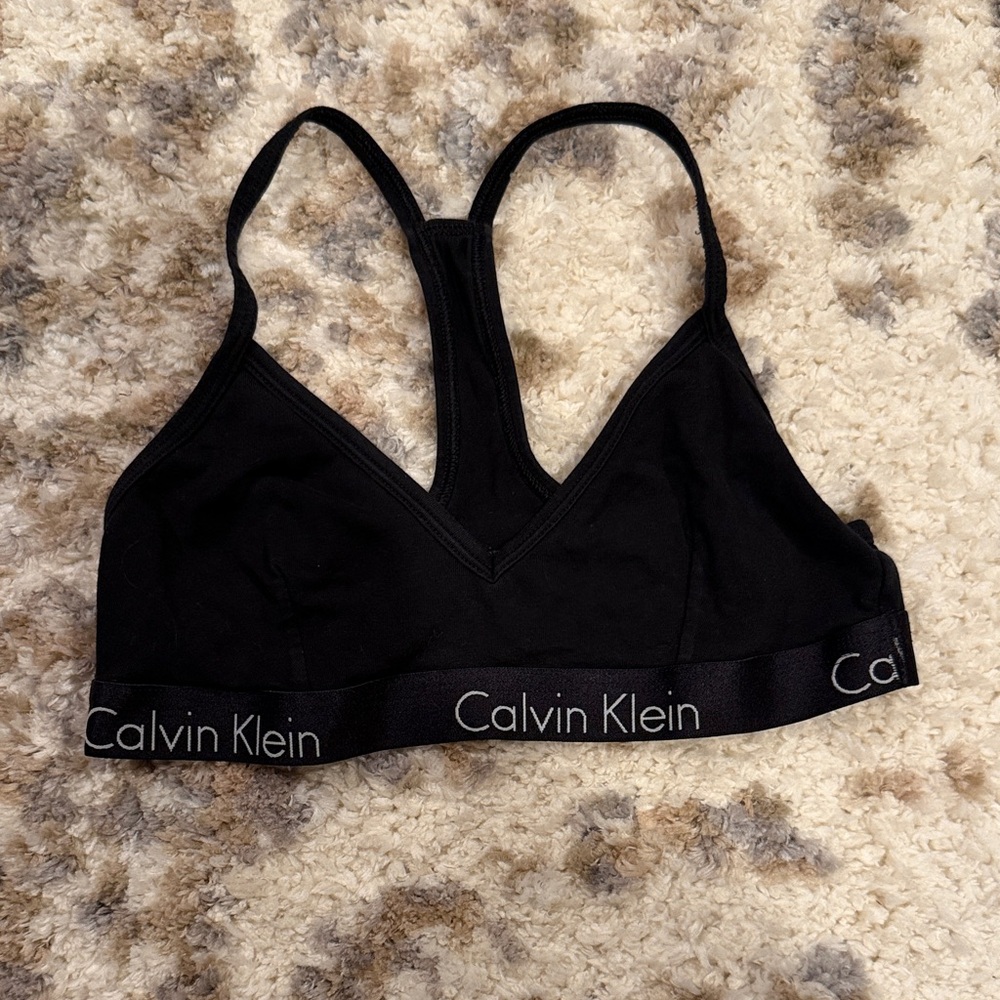 Calvin Klein t back racer back bralette small